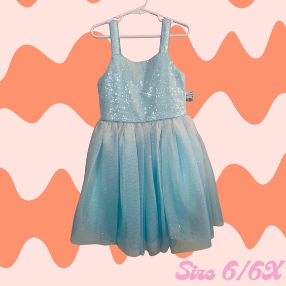 Lilt Blue Sequin Dress for girls | NWT - Picture 1 of 6